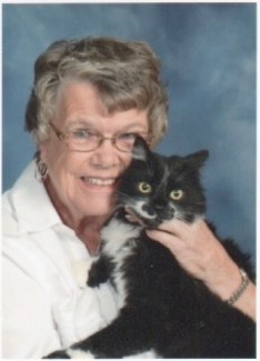 Janet and cat Jerry.